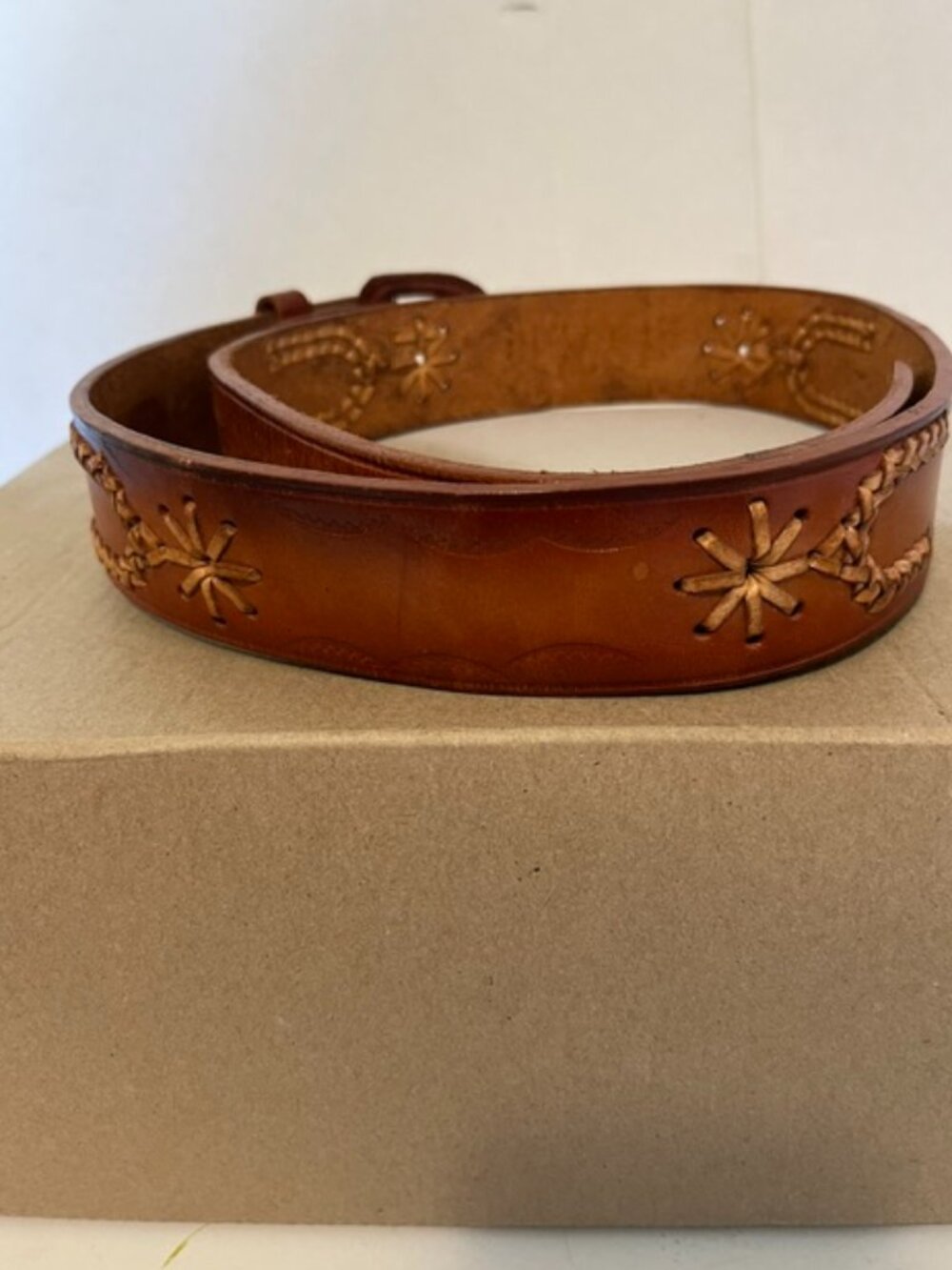 Imperial belts western style leather belt.